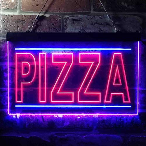 Pizza Dual LED Neon Light Sign1